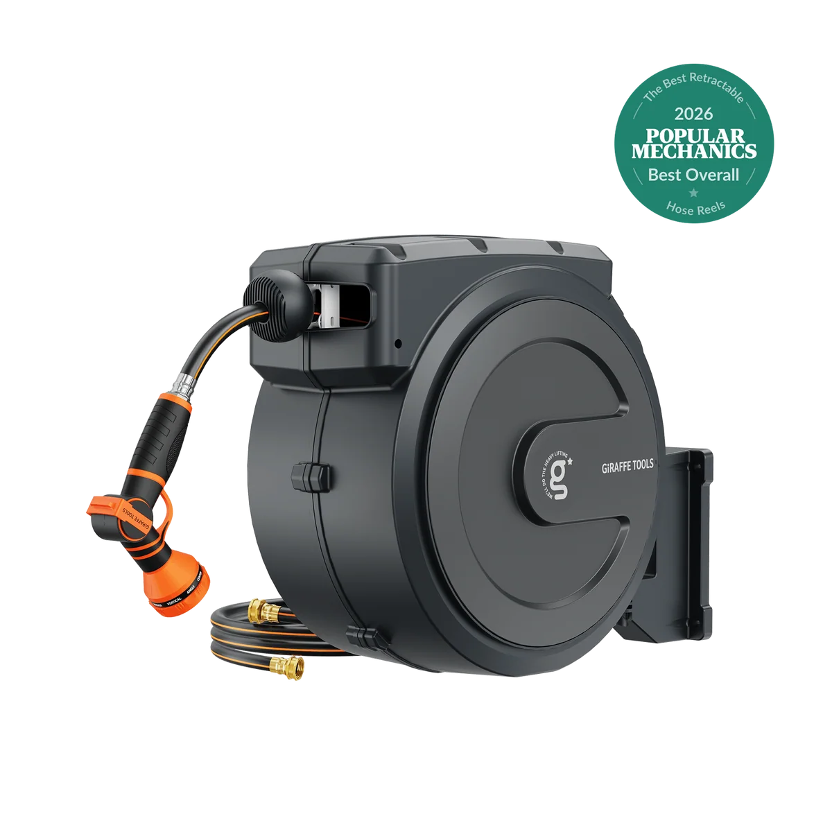 Giraffe Tools Retractable Hose Reel-130ft - 1/2 inch