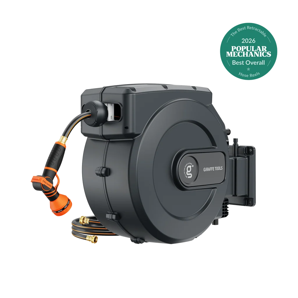 Giraffe Tools Retractable Hose Reel-155ft - 1/2 in
