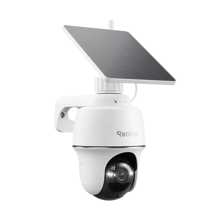 Reolink UK Reolink 5MP Solar Security Camera Outdoor Wireless, Argus PT for Backyard White