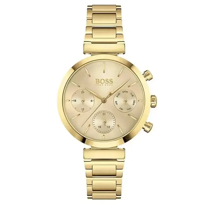 Hugo Boss Flawless 1502553 Women's Watch – 36mm Silver Dial Rose Gold Mesh Bracelet