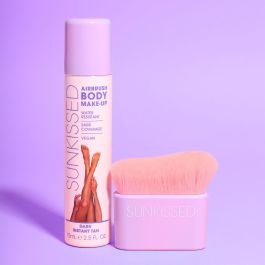 Sunkissed Airbrush Body Makeup Dark & Body Brush Gift Set