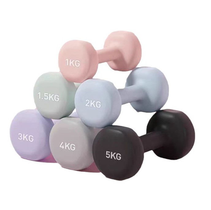 Neoprene Dumbbells Aerobic Gym Fitness Hand Weights Pair Exercise Iron Set Home