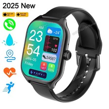 2025 Smart Watch Full Touch Screen Heart Rate Tracker Bluetooth Call Men & Women
