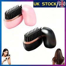 Cordless Rechargeable Mini Hair Straightener Brush Straightening Comb