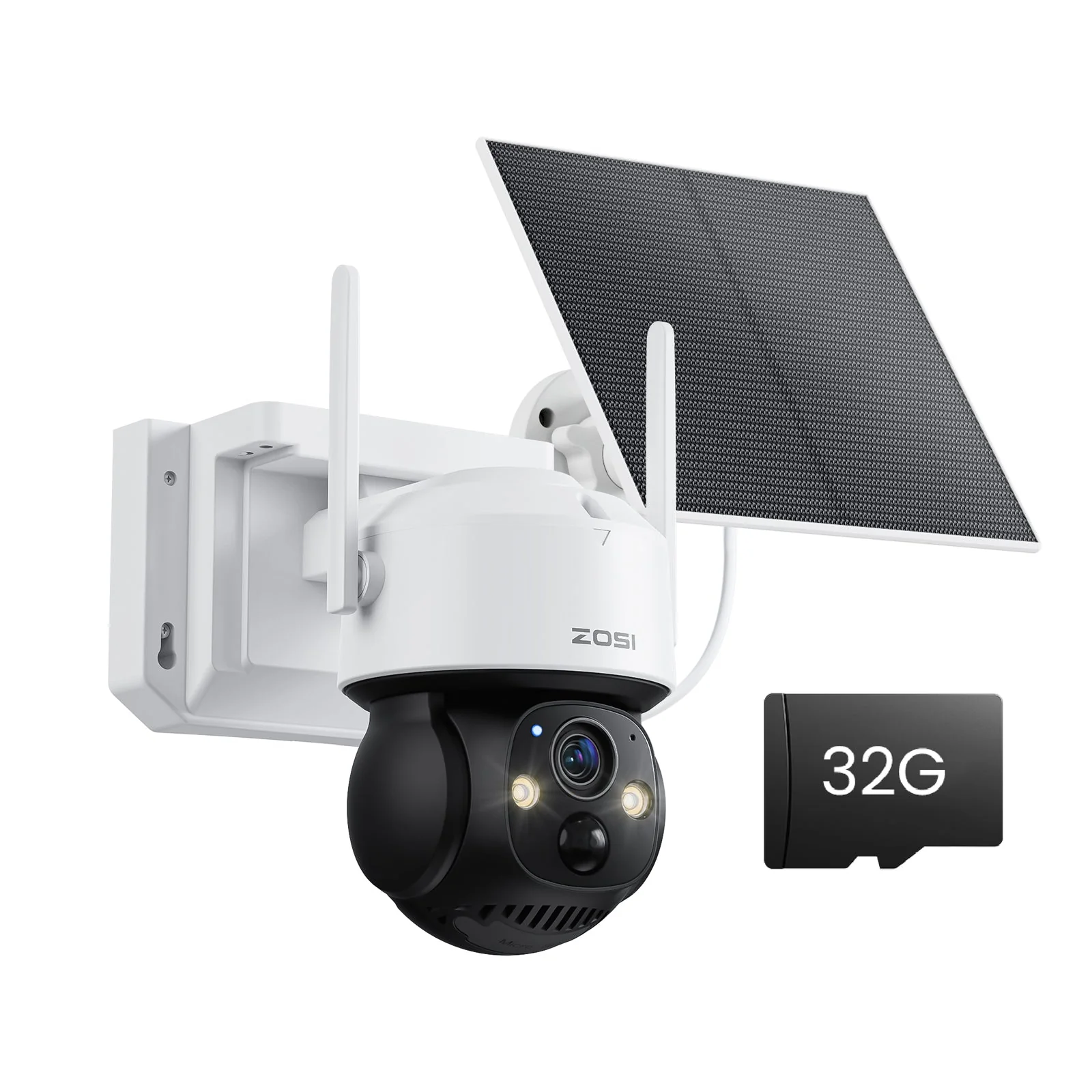 ZOSI UK Store C291 4MP Battery Powered CCTV Camera + 32GB Card + No Monthly Fee, 1PACK