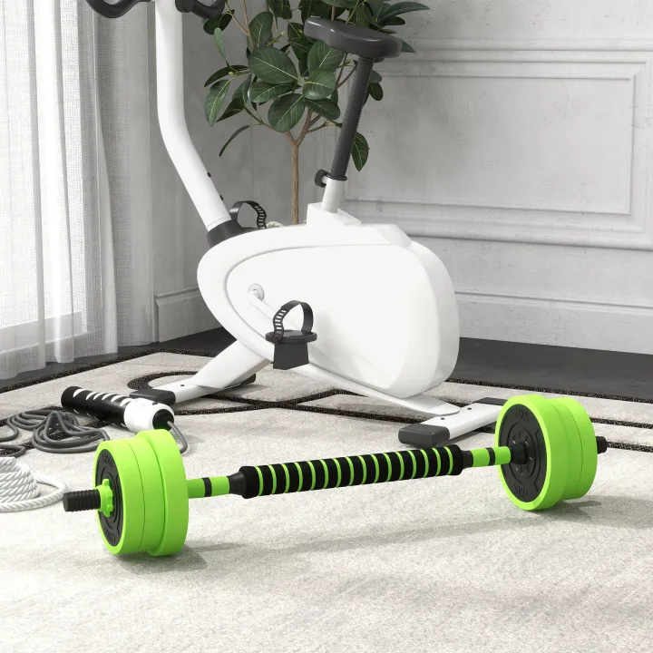 SPORTNOW 20kg Four-In-One Adjustable Weight Dumbbells Set, Barbell, Kettlebell, Push Up Stand