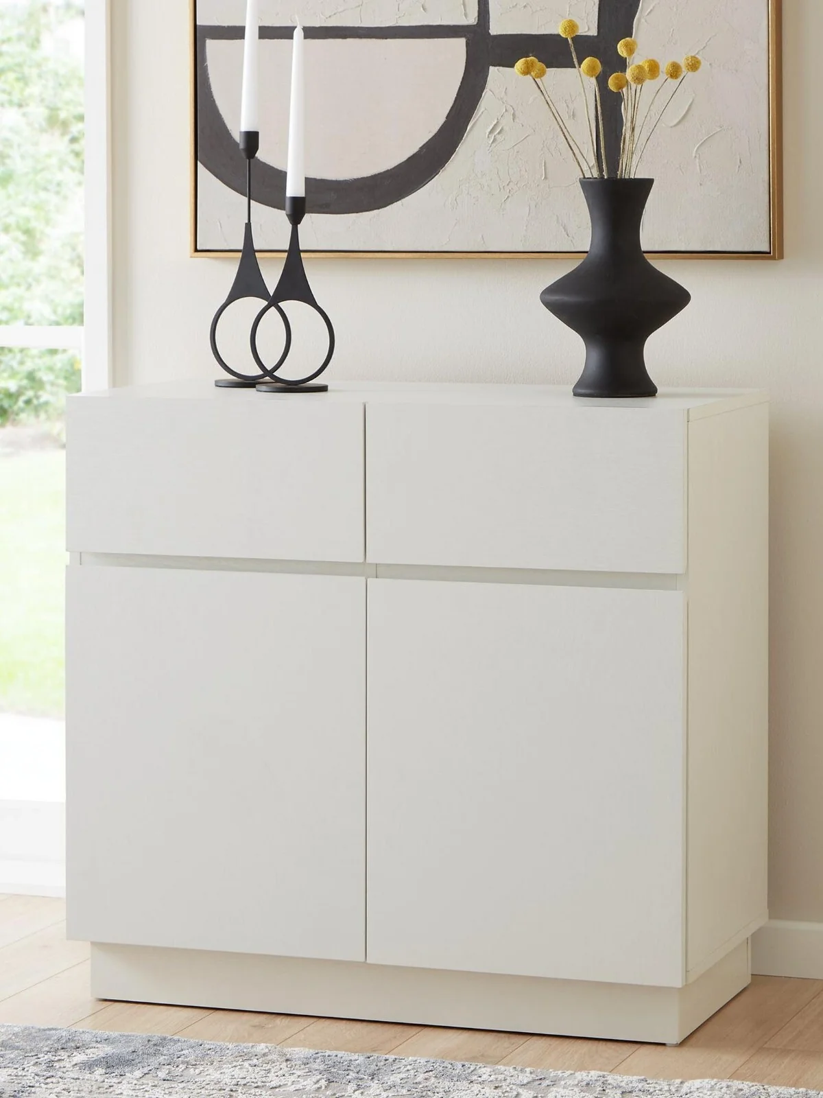 Very Home Croft Compact Sideboard White Modern Living Room Furniture FAST DELIVERY