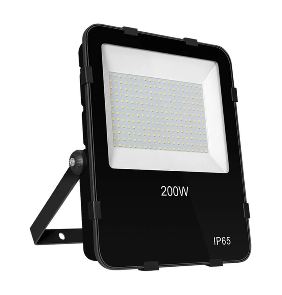 Phoebe Floodlight 200W Cool White Black Powder Coat Atlas Security High Powered Outdoor Brightest 110° Lights