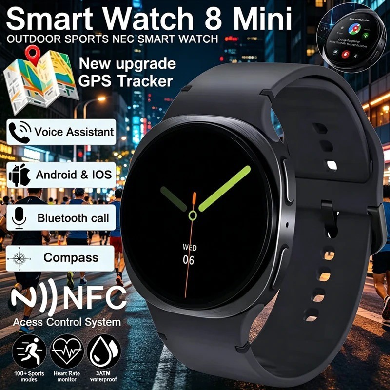 New Smartwatch 40mm Bluetooth Call GPS Sports Watch Heart Rate Monitor