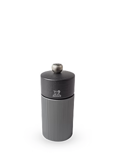 Peugeot This stylish pepper mill strikes the perfect balance of natural warmth with a high-tech futuristic finish. Line