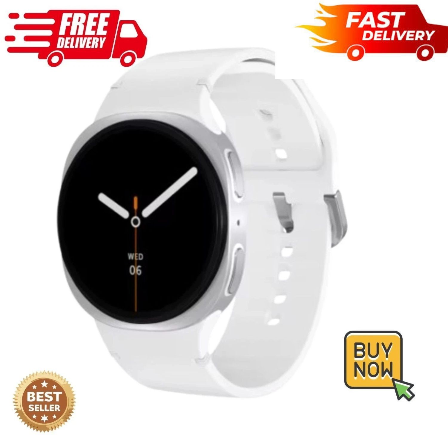 New! Galaxy Watch8 Smartwatch 40mm Bluetooth Galaxy AI Silver Made in China