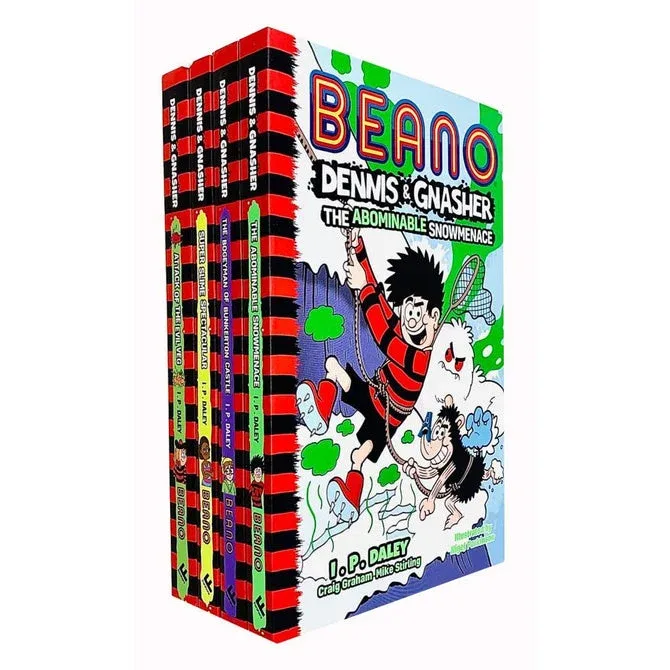 Beano Dennis and Gnasher Series 4 Books Collection Set by I.P. Daley - Ages 7-9 - Paperback