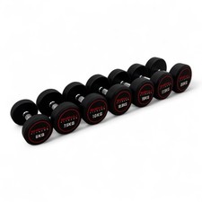 Round Dumbbells Cast Iron Rubber Encased 2.5kg-50kg Home Gym Weights Set Pairs