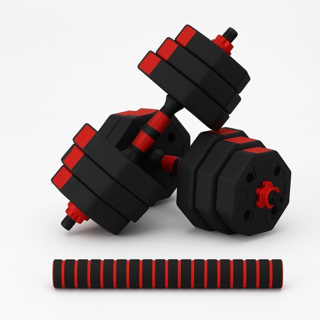 Adjustable Octagonal Dumbbells 10 to 50kg Home Gym Set Weight Lifting Fitness