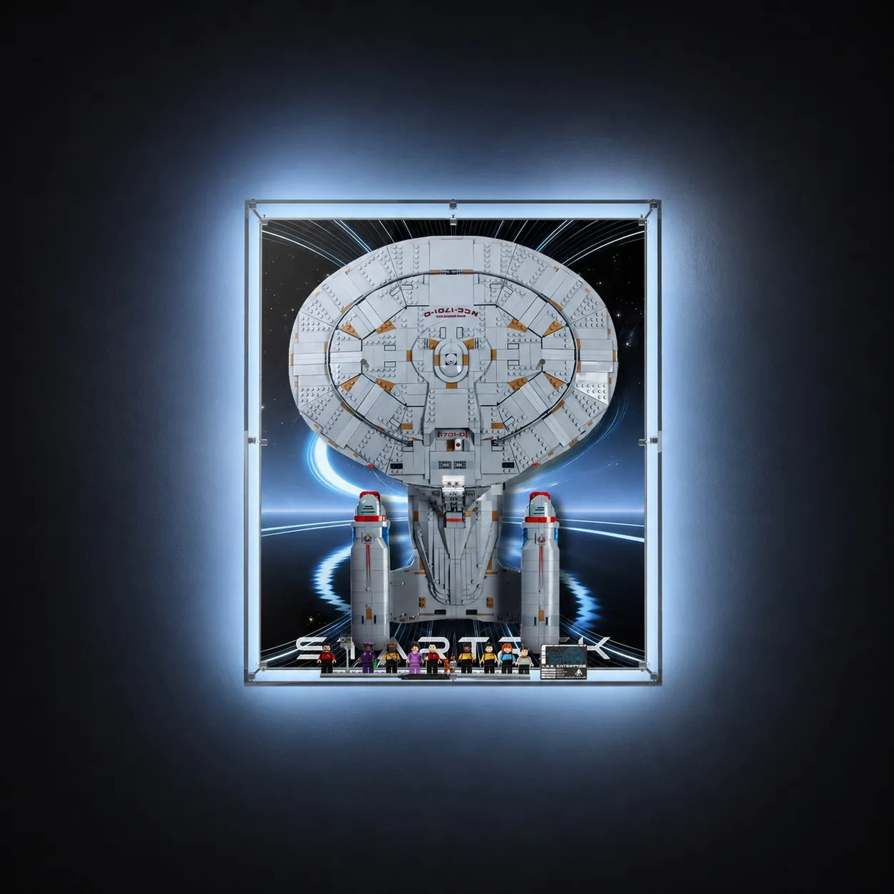 Acrylic Display Case Compatible with LEGO® Icons Star Trek: U.S.S. Enterprise NCC-1701-D™ 10356