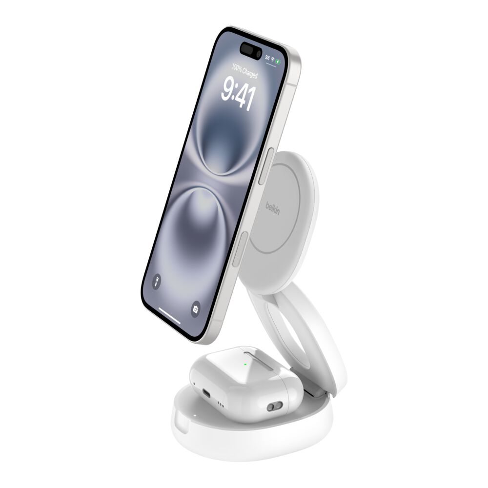 Belkin BoostCharge 2-in-1 Convertible Magnetic Charging Stand with Qi2 15W
