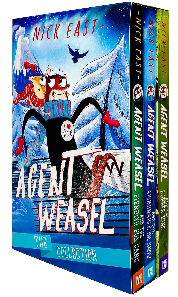 Agent Weasel Series Books 1-3 Collection Set by Nick East - Ages 5-7 - Paperback